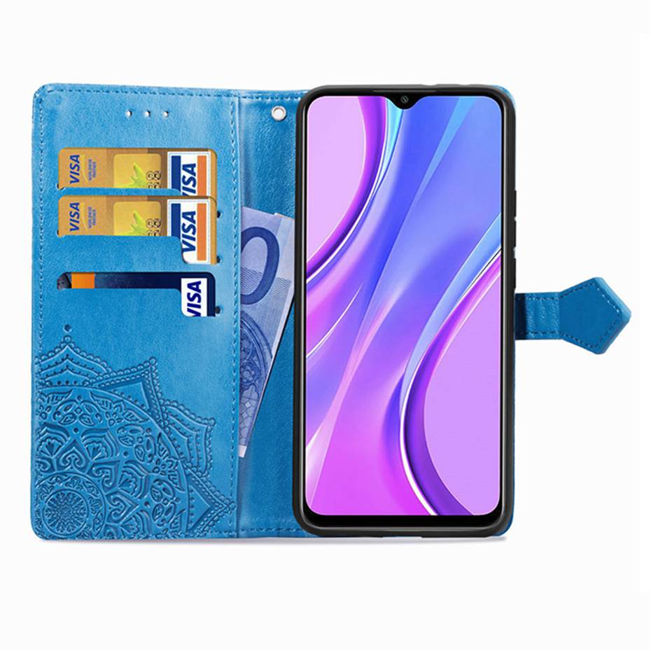 Redmi 9 Case Soft TPU Wallet Flip Cover Phone Case For Xiaomi Redmi 9 Case Leather Phone Case Coque For Xiaomi Redmi 9 Funda