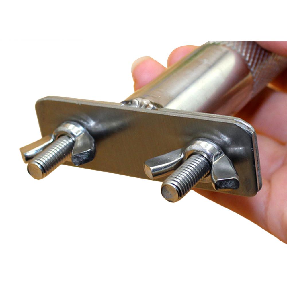 Bird Parrot Pet Stand Holder Stainless Steel Grinding Claw Pet Cage Platform Accessories Chew Toy Bird Stand Rack