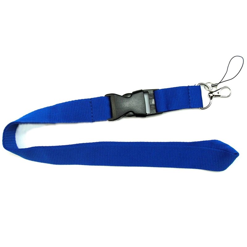 Colorful Black Blank Plain Key Lanyard Badge ID Holders Phone Neck Straps Hanging Rope Keychains Lanyard Rope