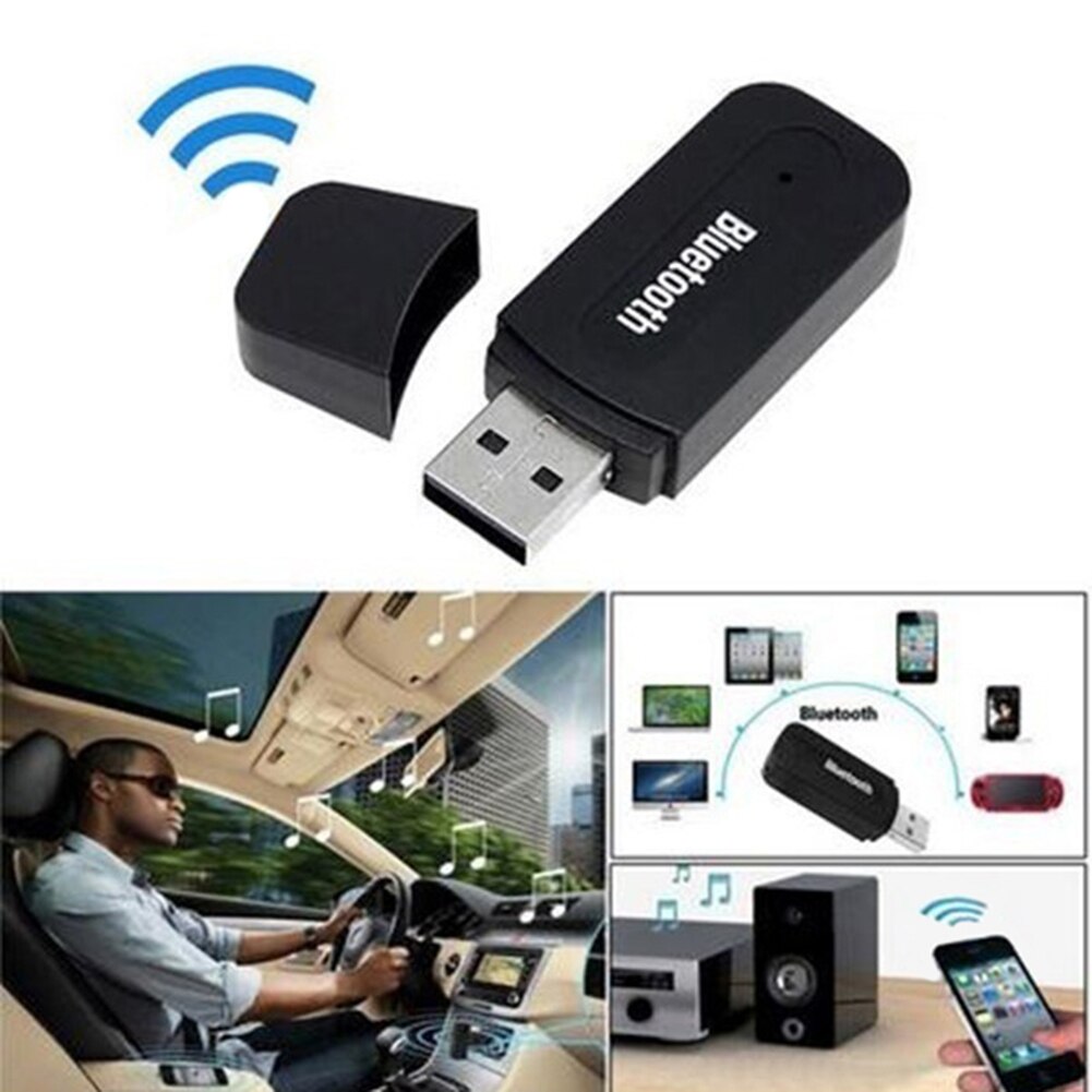 Draadloze Adapter Usb Dongle Voor Mobiele Telefoon Auto Speaker 3.5 Mm Jack Aux Muziek Stereo Receiver Bluetooth Zender