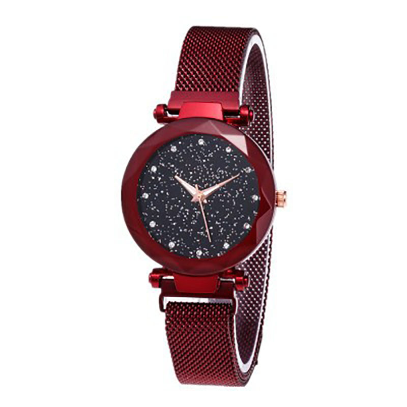 Vrouwen Horloges Luxe Kristal Mode Jurk Vrouw Horloges Klok Quartz Dames Horloges Voor Vrouwen Relogio Feminino: Rood