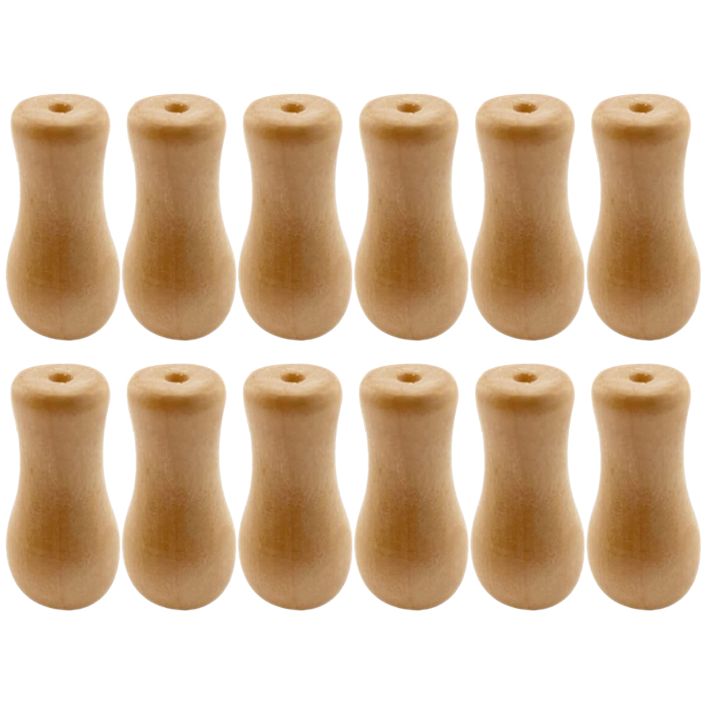 Accesorios de cortina con flecos, colgante de madera amarilla, persiana enrollable de bambú, cordón para ventana, tiradores de reloj, perillas para soporte de persianas, 12 piezas