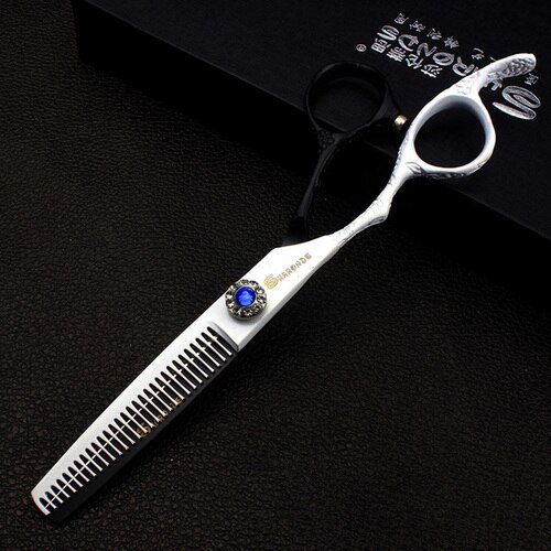 6 Inch Left-handed Barber Scissors Hairdressing Thinning Scissprs Cutting Shears Left Handed Hairdresser Makas: 6inch C2