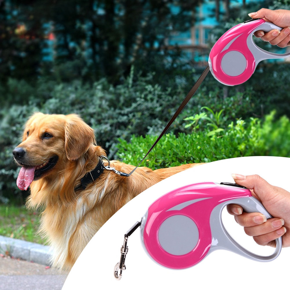 Automatisk tilbagetrækkelig hundesnor hund roulette gå løbe snor hvalpe snore reb til små mellemstore hunde kæledyrsartikler