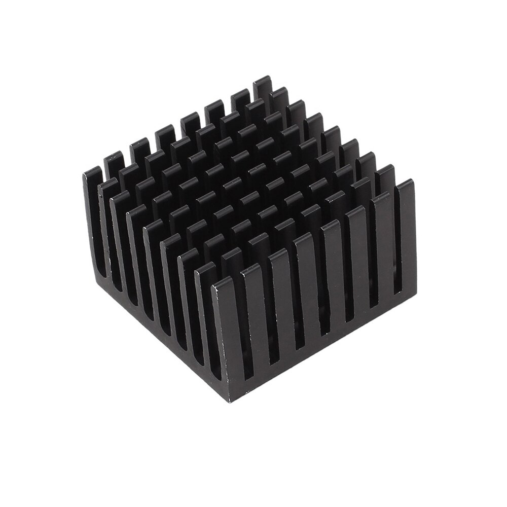 5Pcs Younuon 37X37X24 Mm Zwart Aluminium Koellichaam Voor Pc Transistor Led Power Ic Transistor module Pbc Ventilator Koeling