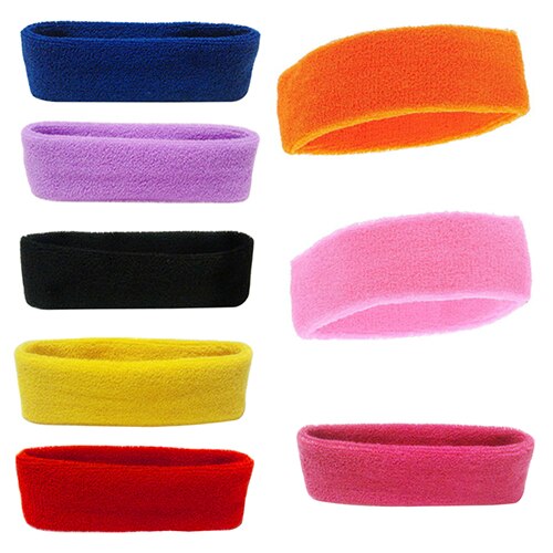 Moda feminina esporte suor sweatband bandana yoga ginásio cabeça de estiramento faixa de cabelo faixa de banda de cabelo sweatband bandana