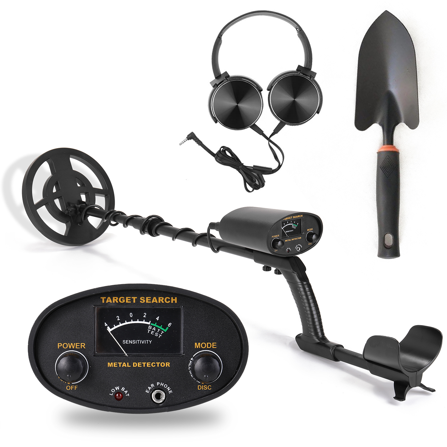 GT6100 Portable Underground Metal Detector High Sensitivity Jewelry Gold Treasure Metal Finder With All Metal Mode: SET3