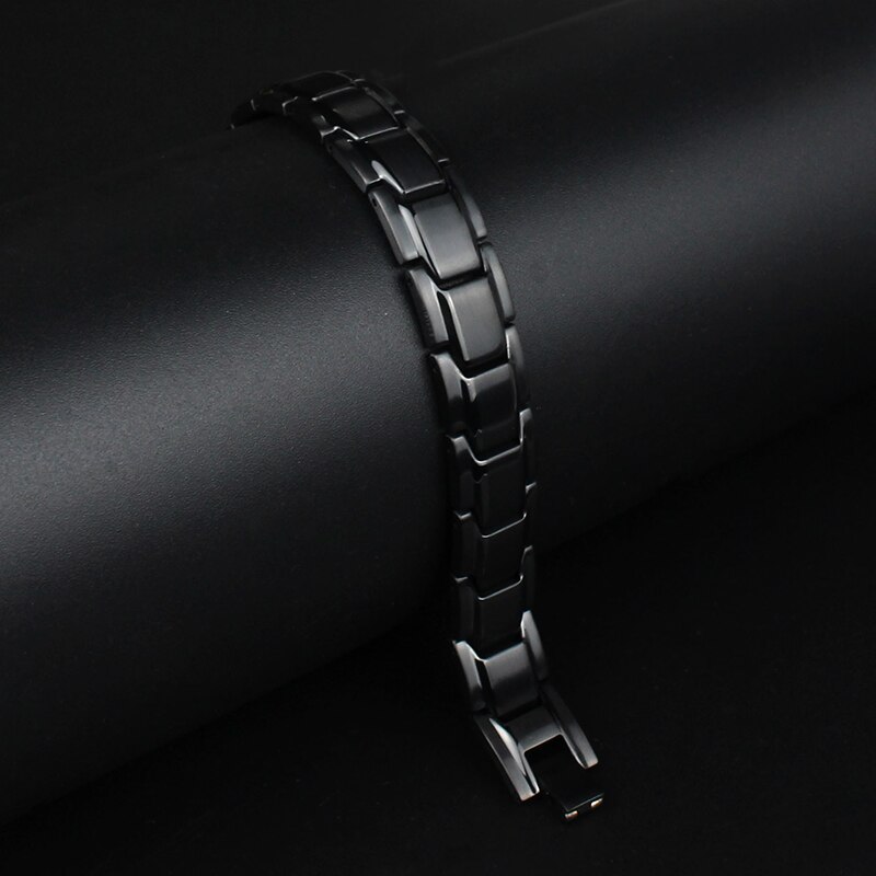 Therapeutic Energy Healing Bracelet Titanium Steel Magnetic Therapy Bangle Bracelets BMF88