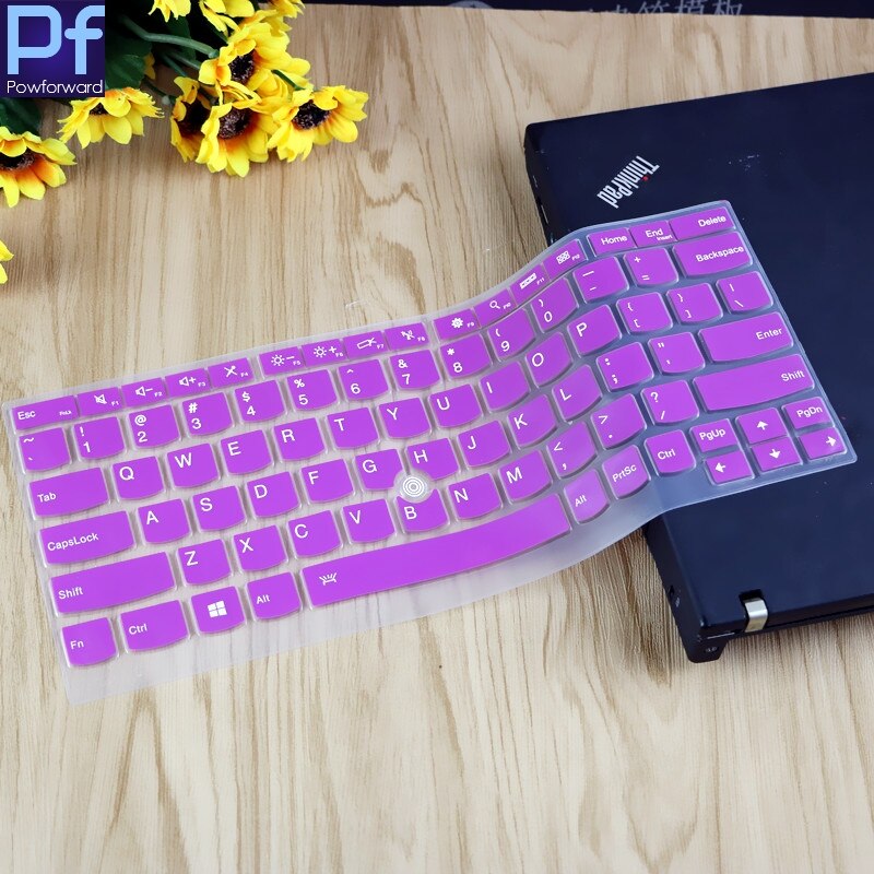 Silicone Keyboard Cover for Lenovo ThinkPad X380 Yoga/X390 - Ultra-thin, Waterproof, Dustproof: Purple