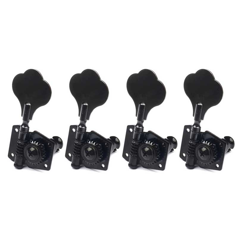 4 Llaves Para Bajo (2L+2R) - Afinadores De Guitarra Bajo Cerrados, Color Cobre, Aleación Resistente