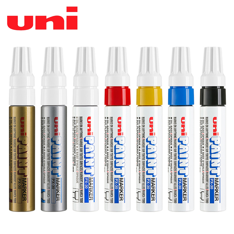 Uni PX-30-rotulador de pintura permanente, bolígrafo de firma de boda, 7 colores disponibles, 8,5mm, 1 ud.