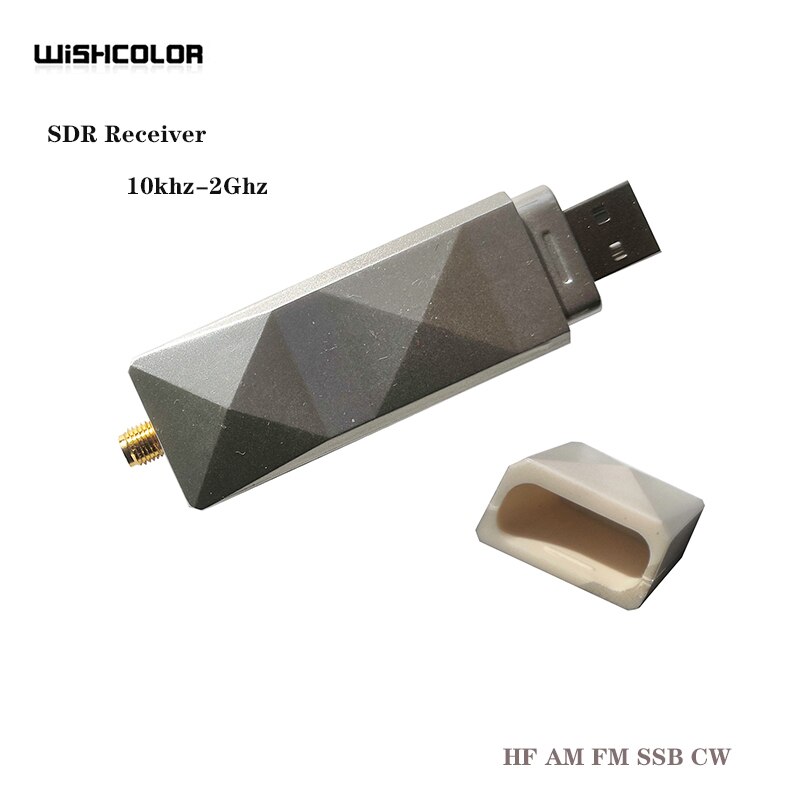 Wishcolor-Mini receptor SDR, 10khz-2Ghz, 12 bits, ADC, 60DB, SNR, en caja, Compatible con RSP1, HF, AM, FM, SSB, CW