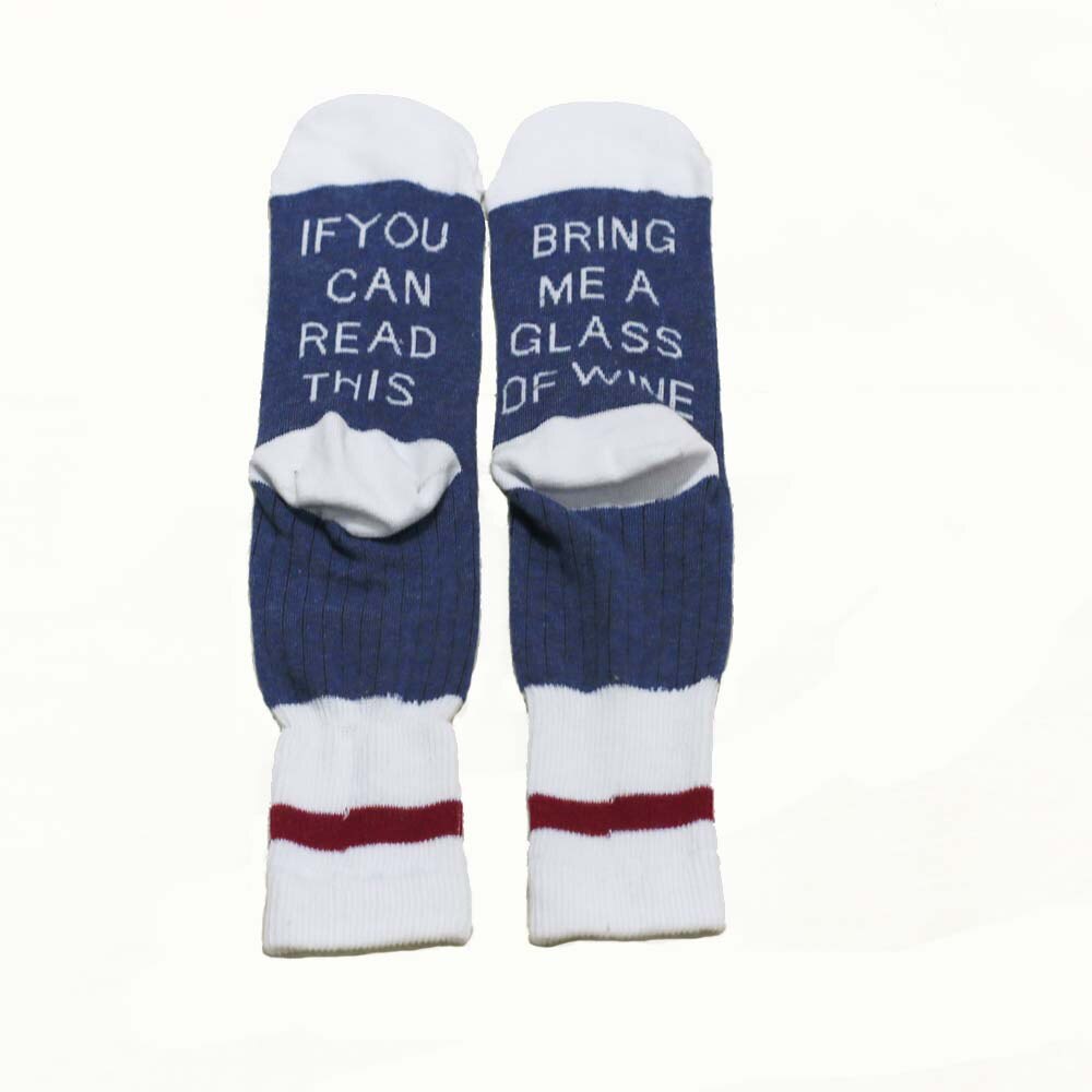 Custom wine socks If You can read this Bring Me a Glass of Wine Socks autumn spring fall Dobby Halloween Sock