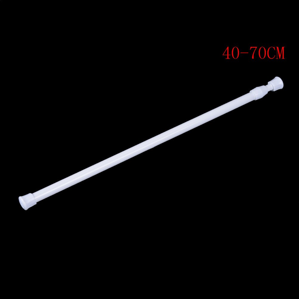 Adjustable Metal Curtain Rod Spring Loaded Bathroom Bar Shower Extendable Telescopic Poles Rail Hanger Rods: A2