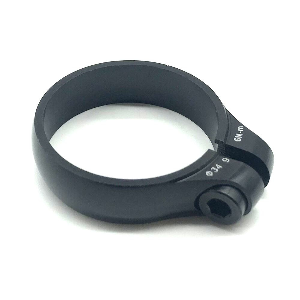 Super let titanium cykel sadelpind klemme cnc legering sadel sadel stolpe klemme til 27.2/30.8/31.6mm cykler sadelpind: Sort 34.9