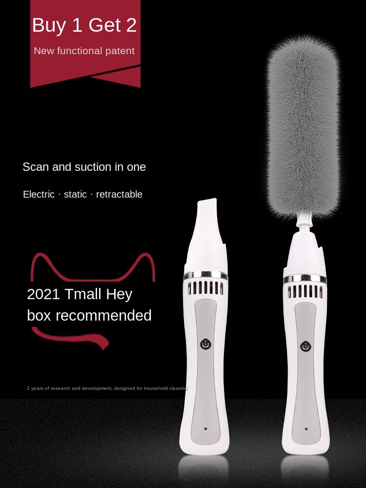 Plumero electrostático de 360 grados, manta de plumas, artefacto de barrido de polvo para el hogar, recolector de polvo de plumas eléctrico