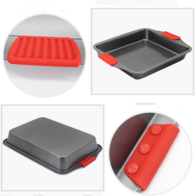 Carbon Steel Baking Tray Square Rectangle Baking Pan Sheet Nonstick Oven Baking Dishes Pans for Home Baking Kitchen Supplies