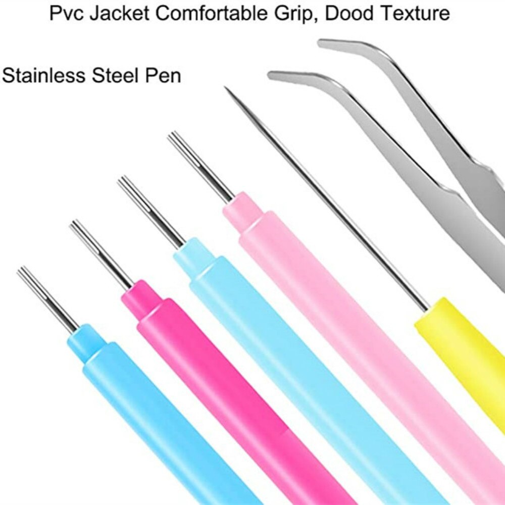 16pcs Paper Quilling Tools Slotted Kit Handmade Rolling Curling Needle Pen For Art Crafting Diy Cardmaking Project
