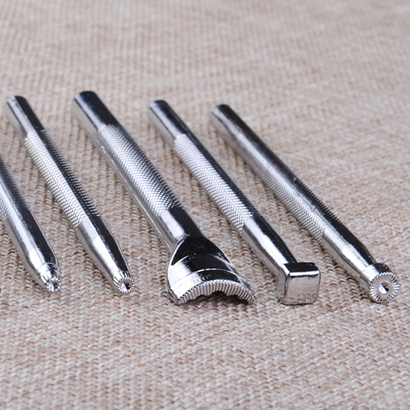 Outils d'artisanat de gravure pour sac, sculpture sur cuir, outils de fabrication de selle, sculpture sur cuir 1 ensemble (20 pièces)