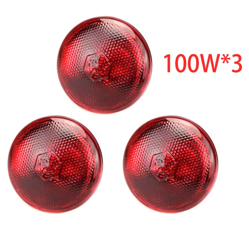 220 V Infrarot-Heizlampe, 100/150/200/275 W, für Amphibien, Reptilien, Geflügel, Haustiere, Vieh, E27, Huhn, Ente, Bauernhofbedarf: Licht Grün