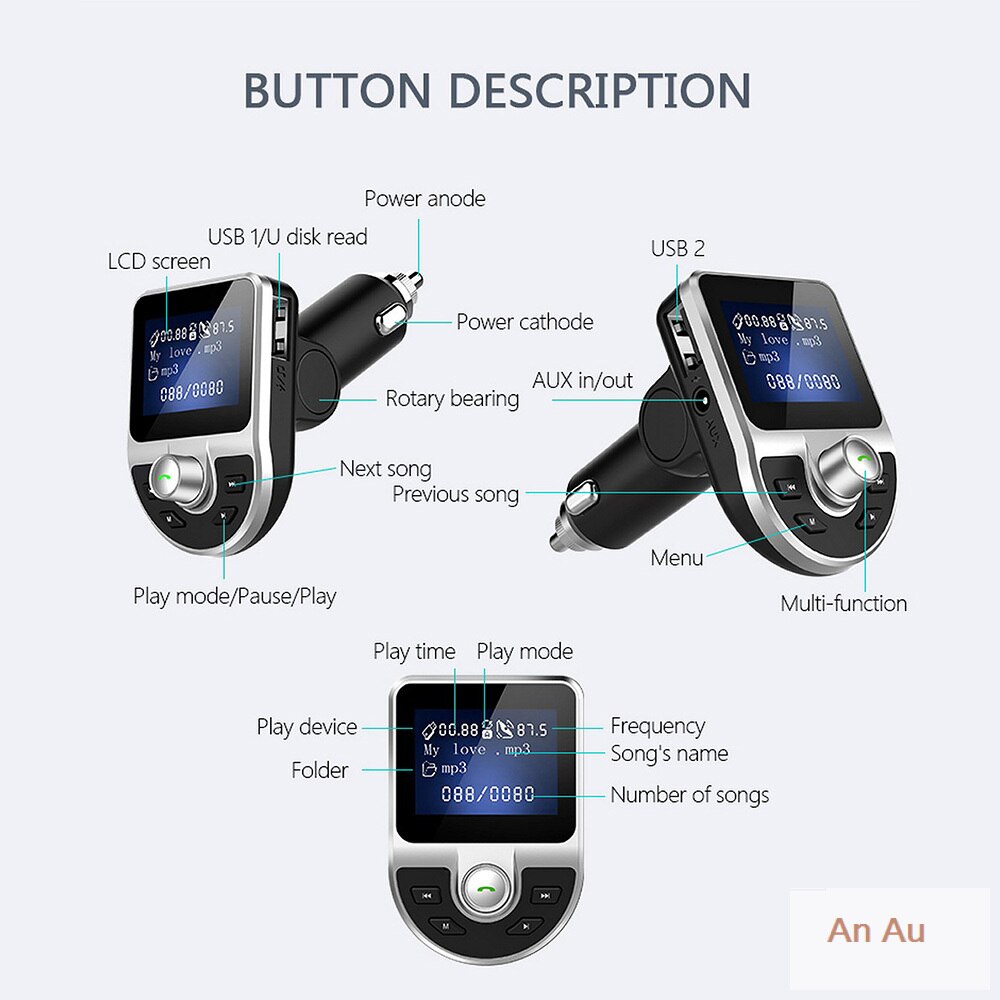 Car MP3 Bluetooth Music Player BT39 Car Electronics MP3 Player