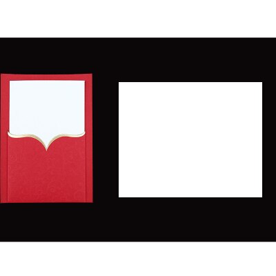 Cuckoo-cartas de visita para de cumpleaños, tarjetas de agradecimiento, hospital, por juego, camafeo retro, letras de agradecimiento, tarjetas de boda, 1 Uds.: RED