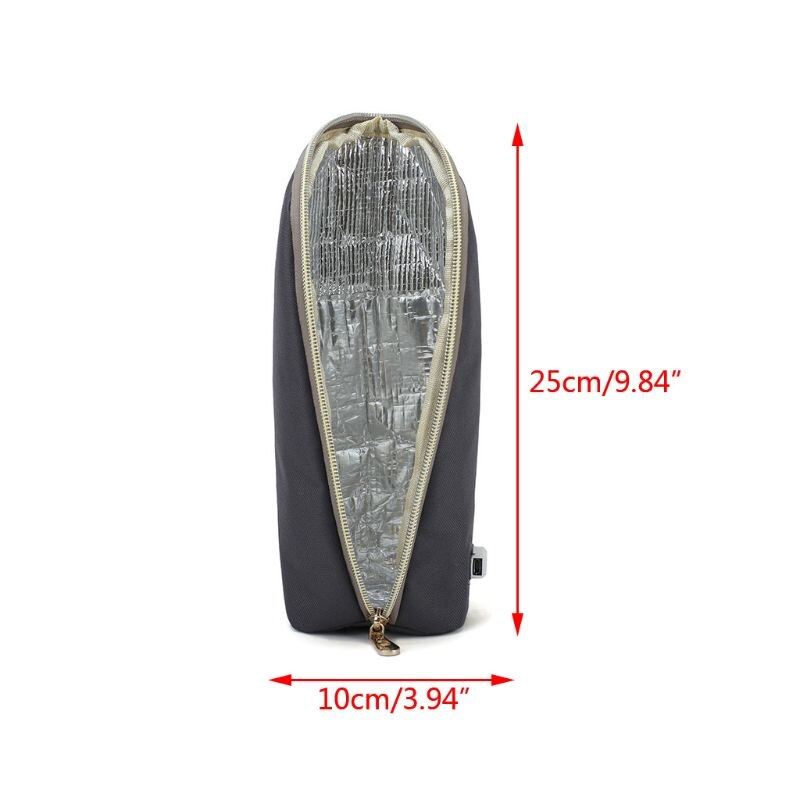 Usb Draagbare Reizen Wandelwagen Zak Geïsoleerde Water Melk Snel Isolatie