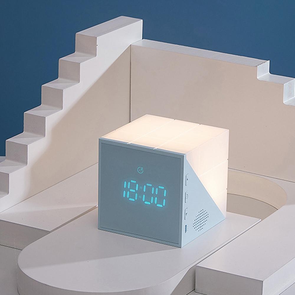 Sleep training Wake- Up Alarm clock 5 Colored Night Light/Sunrise Simulation DC5V Sounds and Snooze desktop clocks Kids