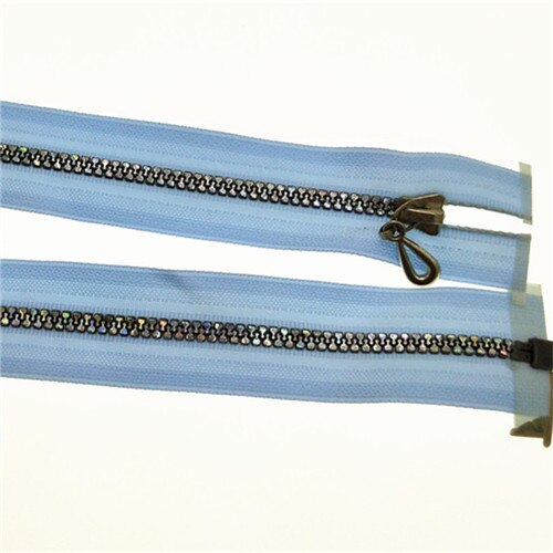 U PICK 8 pièces résine brillante multicolore Double extrémités fermetures à glissière fermeture éclair en résine Meete extrémité ouverte 60 cm pour bricolage sac à dos canapé Garm: 7
