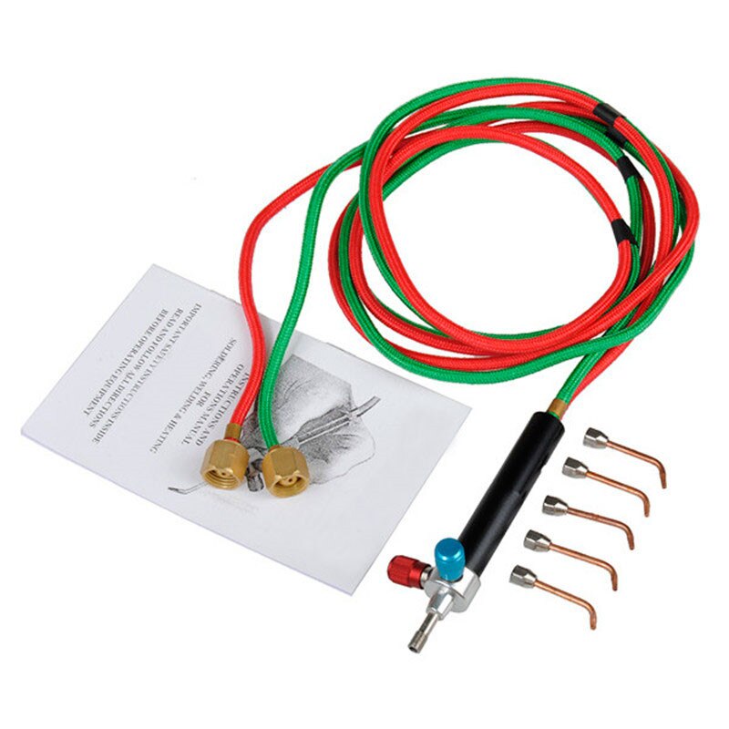 ! Micro-Gas Torch Mini Gas Little Torch Welding Soldering Kit With 5 Tips Welding Soldering Gun Flexible Hosed for Smal