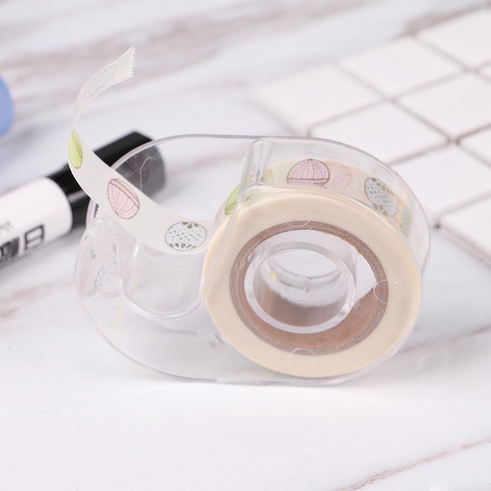 Transparent adhesive tape organizer dispenser cutter portable washi table tape holder box storage office school stationery suppl
