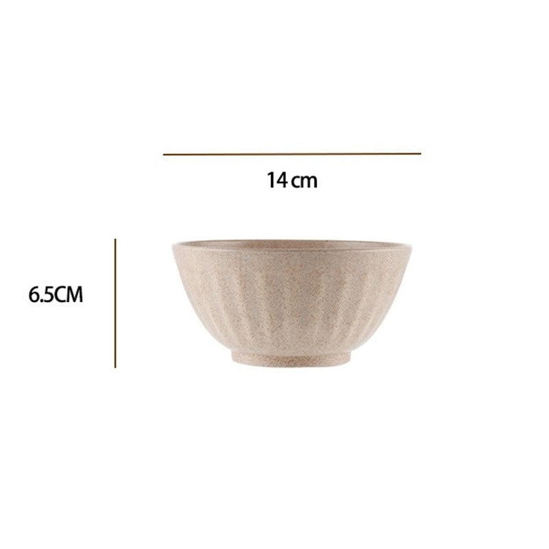 Tazón de paja de trigo Ramen, tazón grande ecológico, saludable, sopa, ensalada, arroz, fideos comida, plato contenedor de fruta, vajilla,: 1