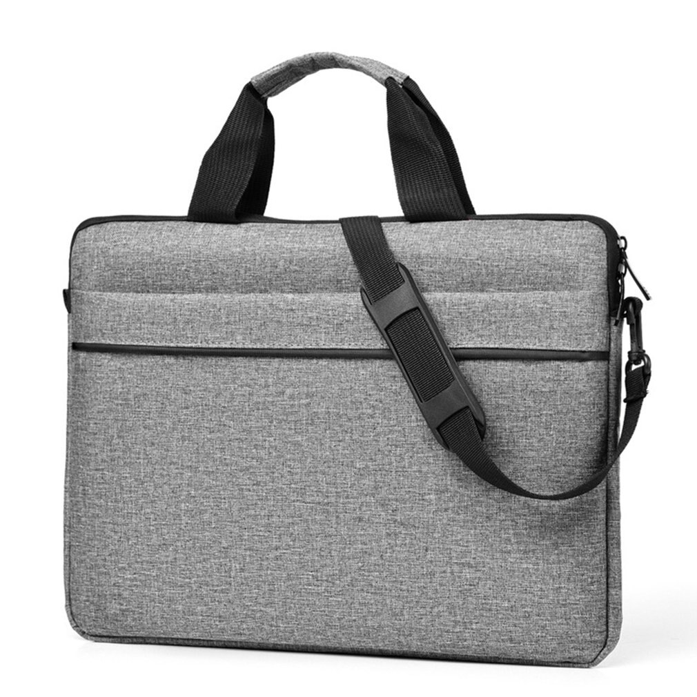 Portable Computer Notebook Shoulder bag Handbag Computer Sleeve Laptop Shoulder Strap Computer Hand Bag: Gray / 15.6-inch