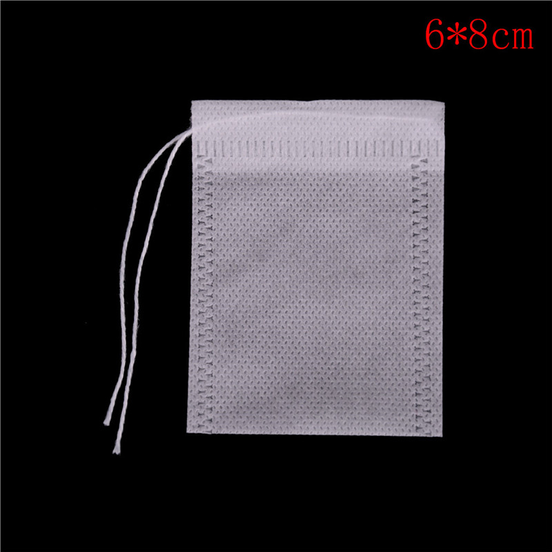 N2HAO-bolsas de té desechables, bolsitas de té vacías con cuerda, bolsa de sellado para té, tela no tejida, papel, 100 Uds.: A2