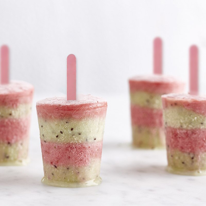 10pcs Acrylic Ice Cream Sticks 11.5x1cm Popsicle Sticks Kids DIY Ice Cream Making Crafts Flat Head Popsicle Stick Kitchen Tools