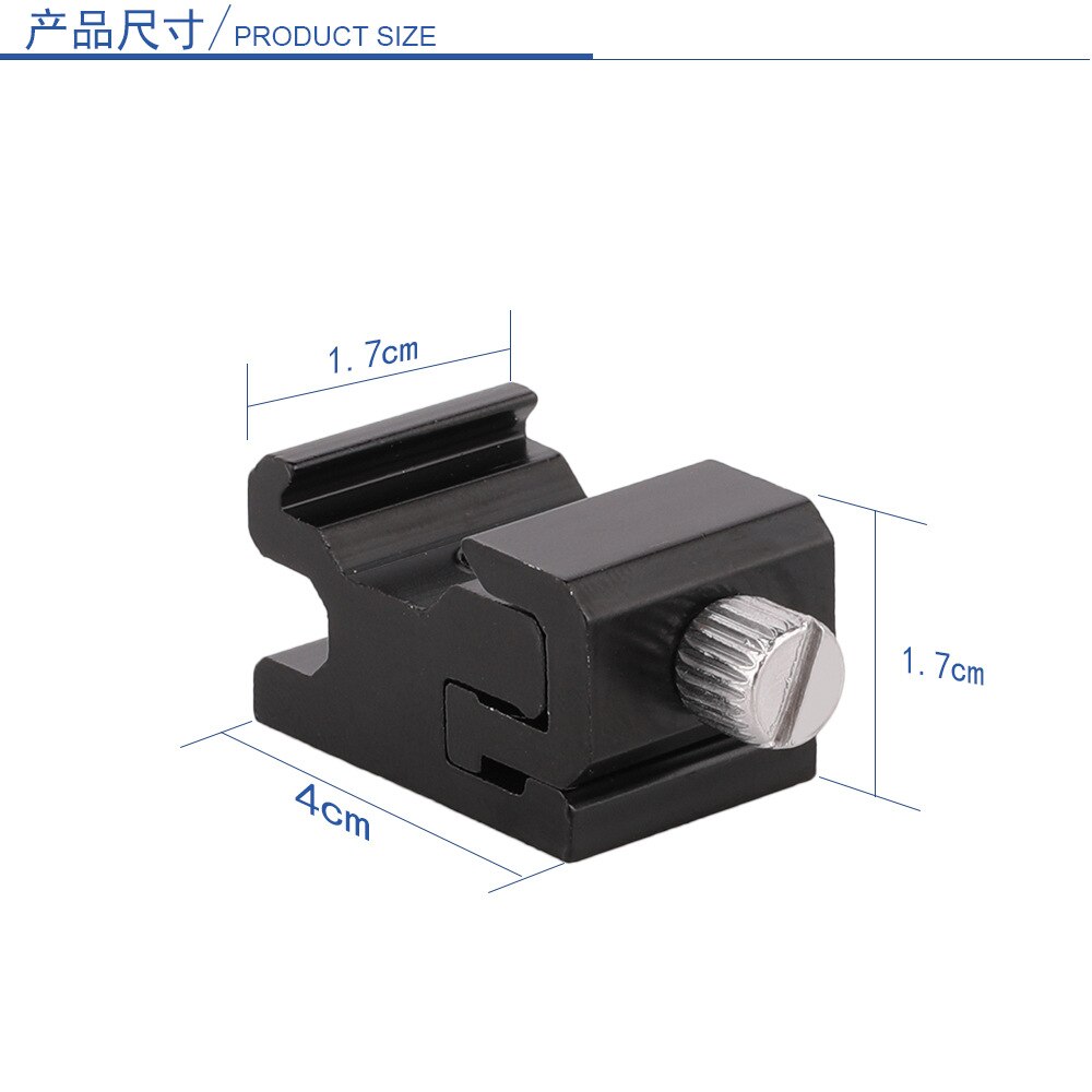 Trípode monopié Zapata de cámara para adaptador de soporte de Flash con tornillo de trípode de 1/4 "-20