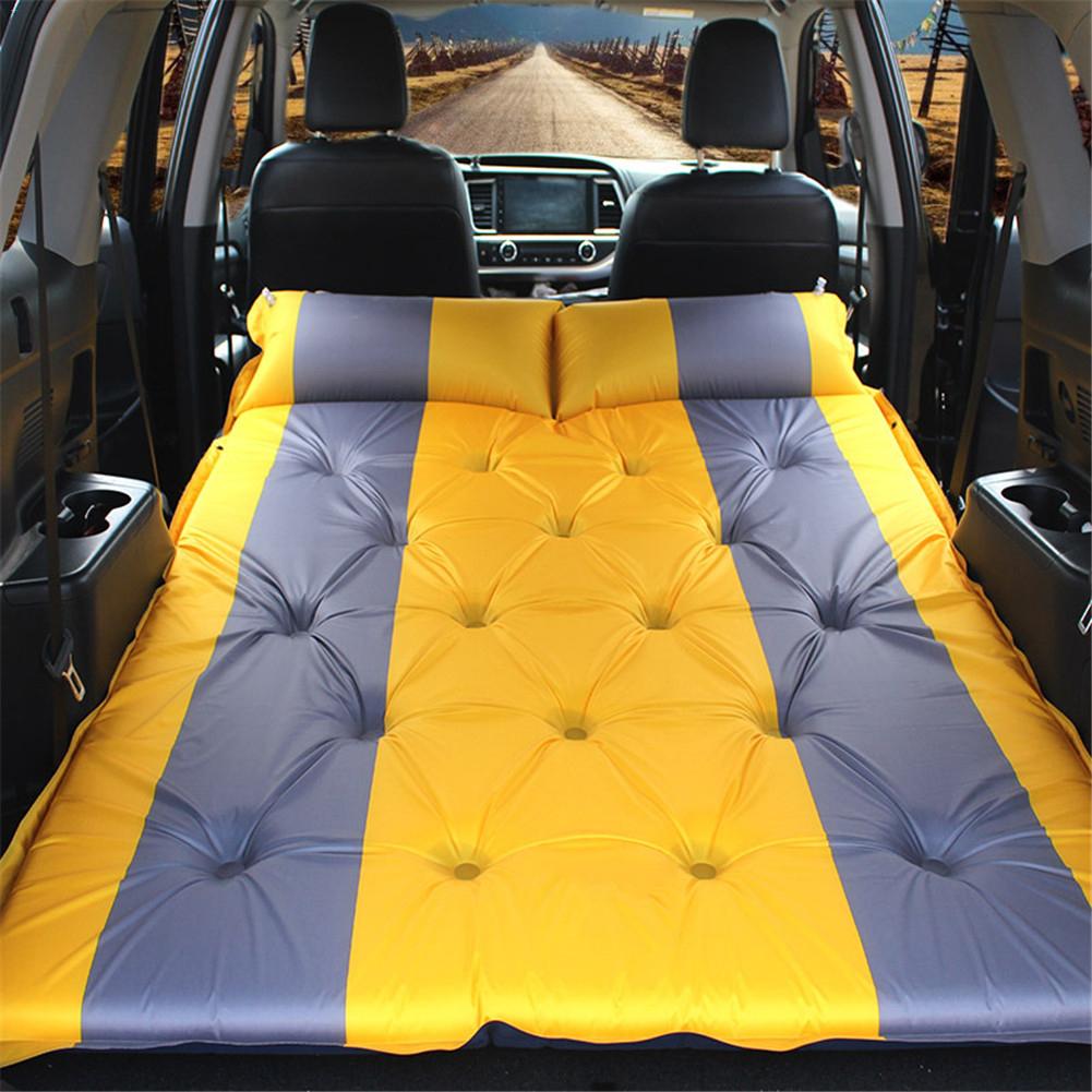Matelas de voyage gonflable pour voiture, lit de voiture universel pour siège arrière, oreiller de canapé multifonctionnel, coussin de tapis de Camping en plein Air