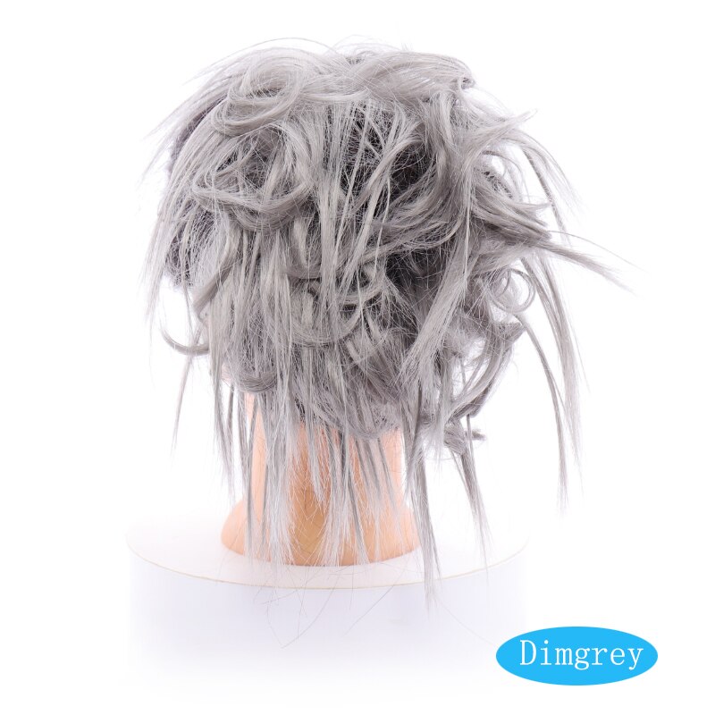 AOOSOO 7 pulgadas moño desordenado moño Tousled diadema elástica Chignon Pelo Rizado Scrunchie Updo cubierta sintético cabello para mujeres: Dingrey