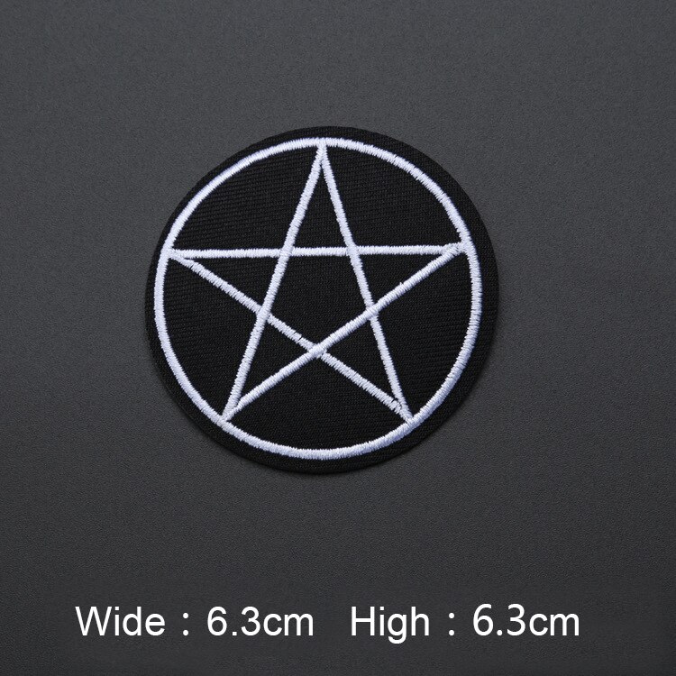 Computer embroidery black and white patch patch clothing accessories badge computer embroidery patch cloth: 8