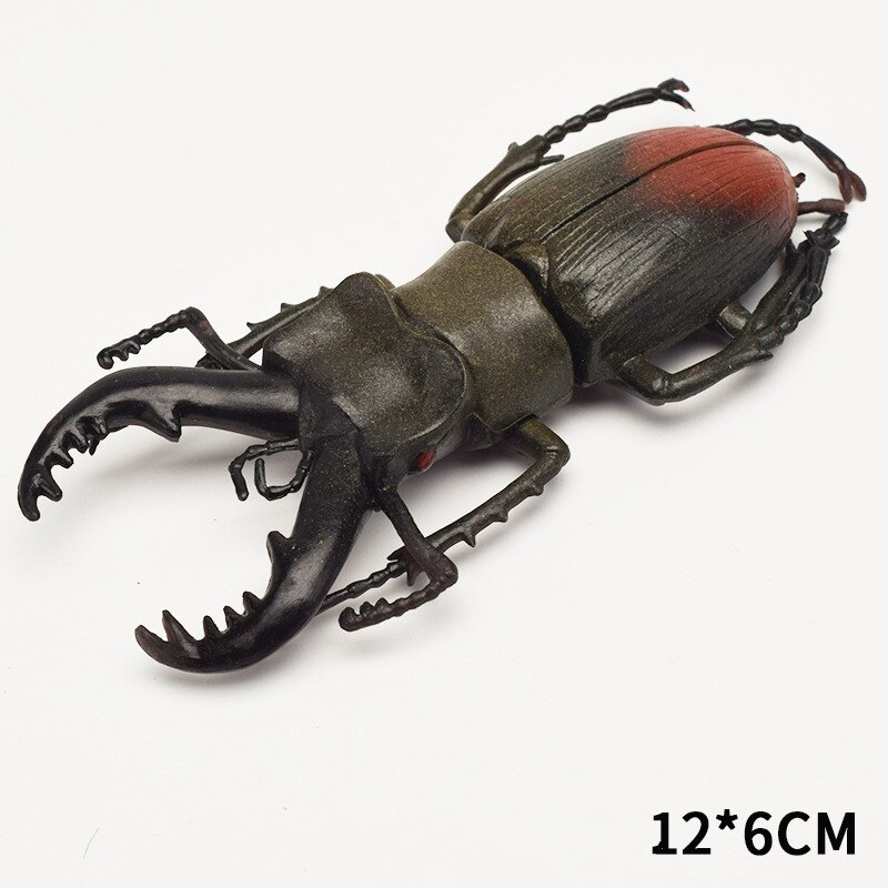 Escarabajo de juguete de simulación de 6 estilos, 13cm, modelo realista, juguete de simulación de insecto, ayuda en Enseñanza de guardería, colección de juguetes para niños, vestido