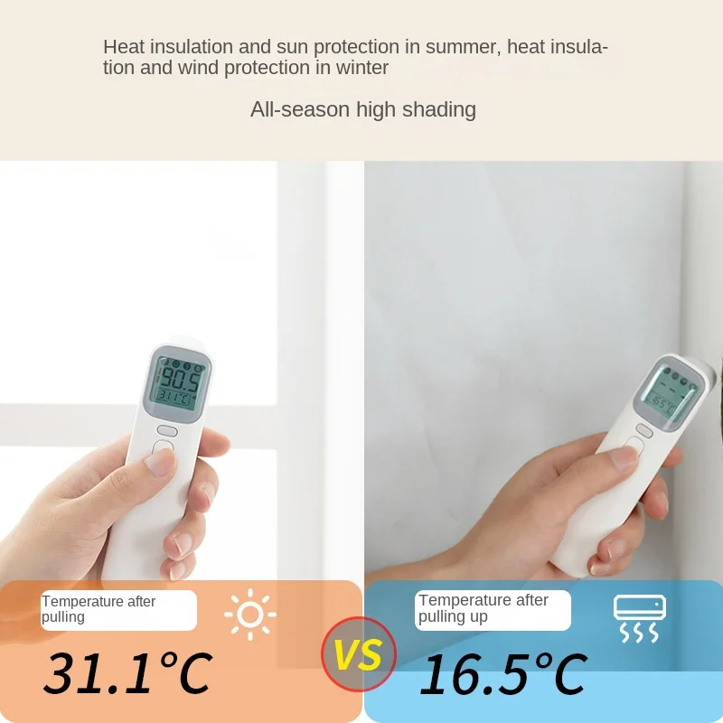 Magie Aufkleber Sonnenschirm Vorhang für Gute Schlaf Schlag Kostenloser Fenster Vorhang Doppelseitige Silber 90% Schattierung Anti-Uv Vorhang für Heimat
