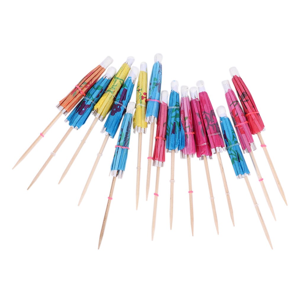 Parasol en papier pour décoration de Cocktail, parapluie, décor de boisson glacée d&#39;été, 50pcs