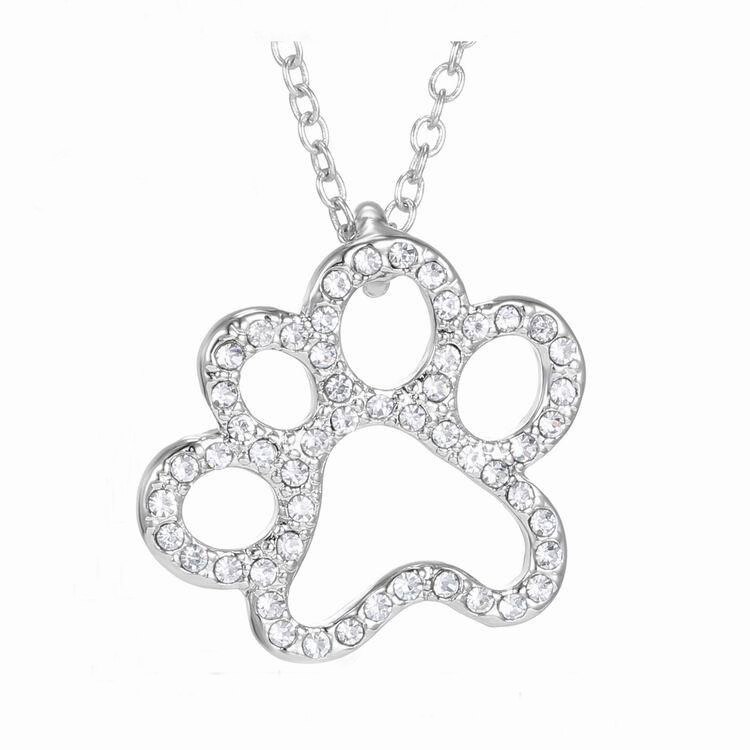 Mooie Kat Poot Zwart Wit 2 kat Op Hart Kristal hanger Ketting Voor Vrouwen Meisje Beste Vriend Kleine Kat Sieraden