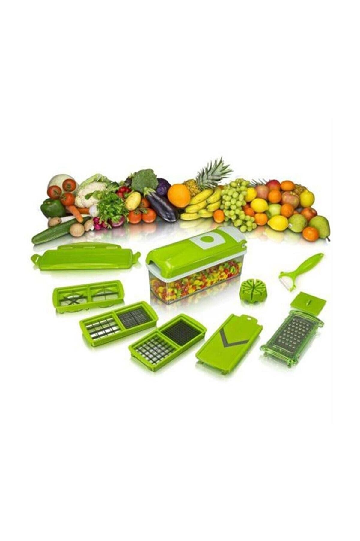 Keuken Rasp Groen 17 Parça Hakken Seti