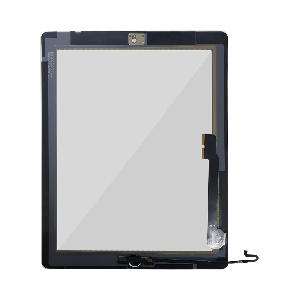 Pantalla táctil de cristal frontal para iPad 4, piezas de repuesto con o sin botón, para modelos A1458, A1459, A1460, 1 unidad