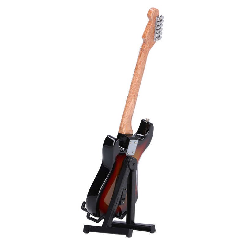 Miniature Guitar 18cm Length Model Mini Musical Ornament for for Home Decoration