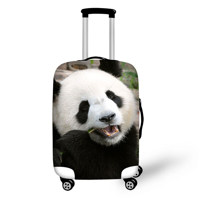 Luggage Cover - Animal Panda Print - Elastic & Waterproof - for 18-30 Inch Trolley Suitcases: 6918 / L