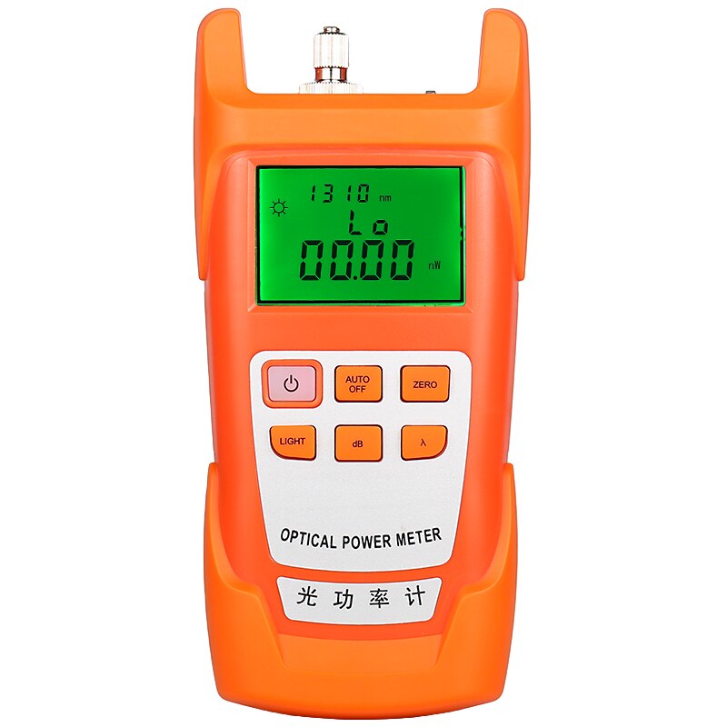 COMPTYCO high-precision AUA-9 Optical Power Meter Fiber Optical Cable Tester -70dBm~+10dBm SC/FC 2 kinds interface Connector: Orange