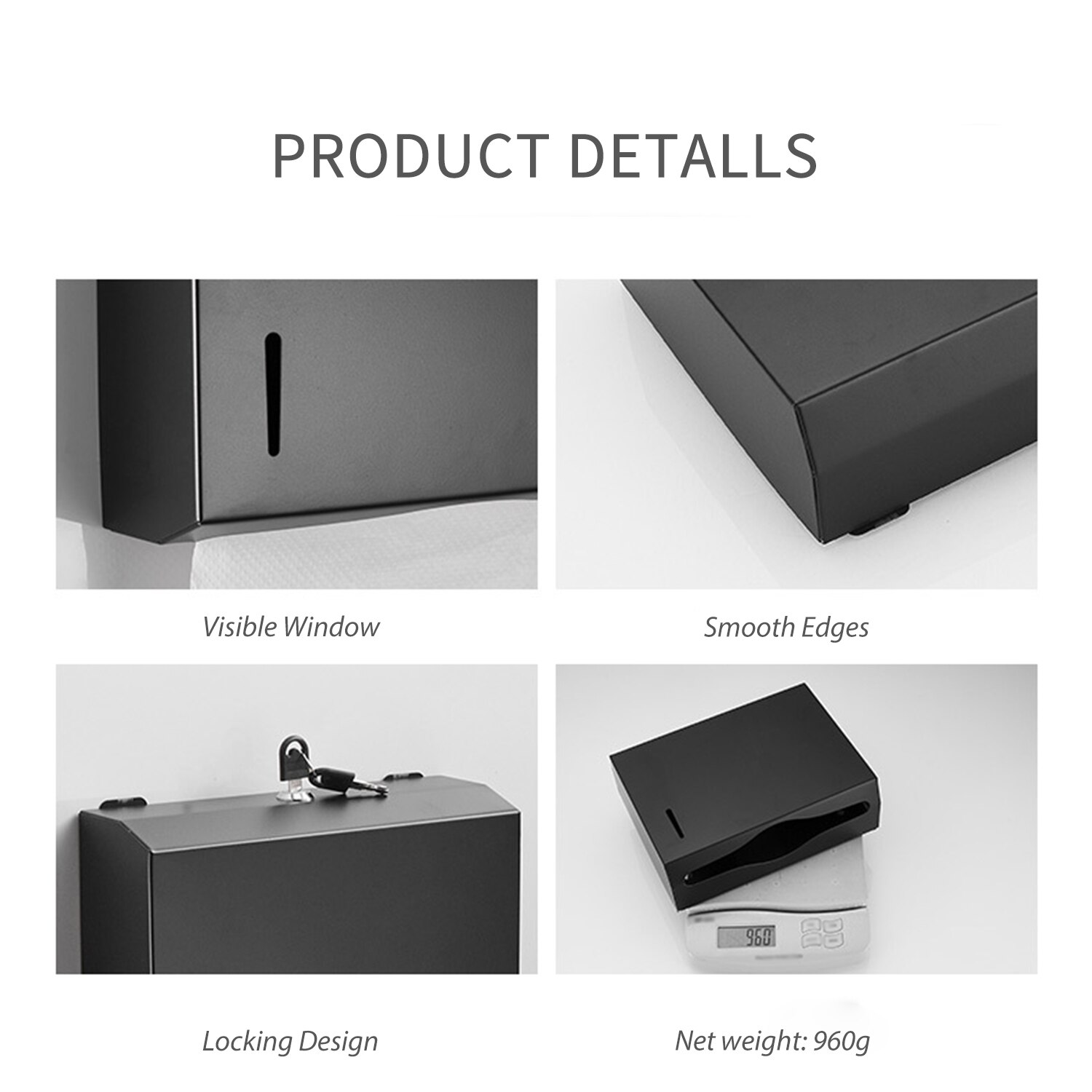 Papieren Handdoek Dispenser Handdoeken Houder Wall Mounted Gold Z Vouw Tissue Dispensers Wit Zilver Grijs Voor Badkamer Keuken Hotel