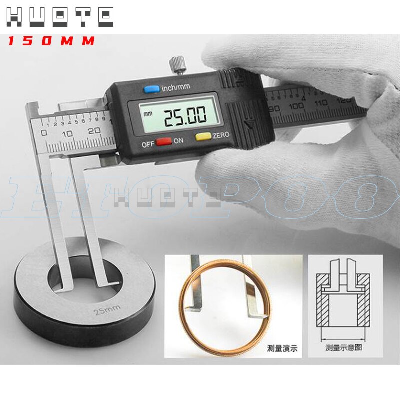 inside digital 150 mm 0.01mm electronic Digital Inside Groove Caliper with Knife Edge micrometer digital vernier caliper